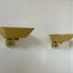 Pair of vintage wall lights, brass, Italy 1970