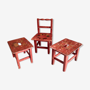 Children's chairs and stools