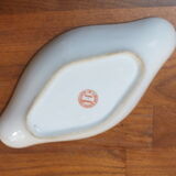 Antique ravier in white porcelain and gold Axe & Pépin in Vierzon