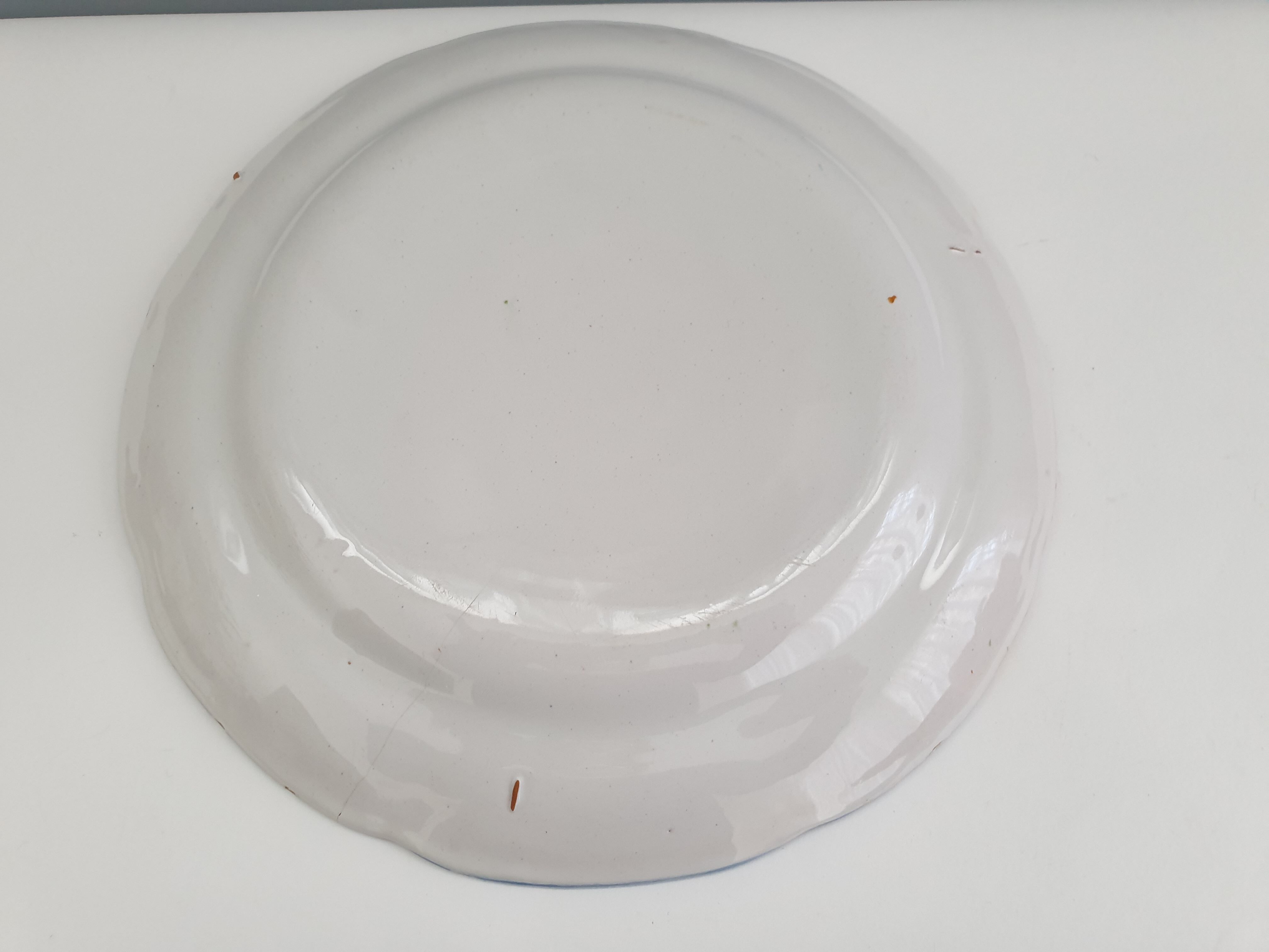 Old ceramic plate from the east Les Islettes