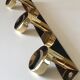 Coat rack 3 hooks vintage brass years 70 s