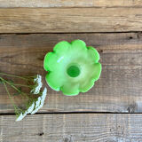 Green blown glass vase