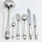 Christofle - Ménagère 61 pièces Rubans Croisés Métal Argenté