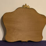 Wide baroque mirror with shell 69x80cm
