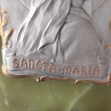 Green onyx wall stoup