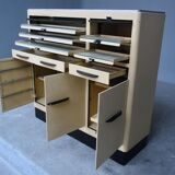 Furniture business in dentist painted plate 1950