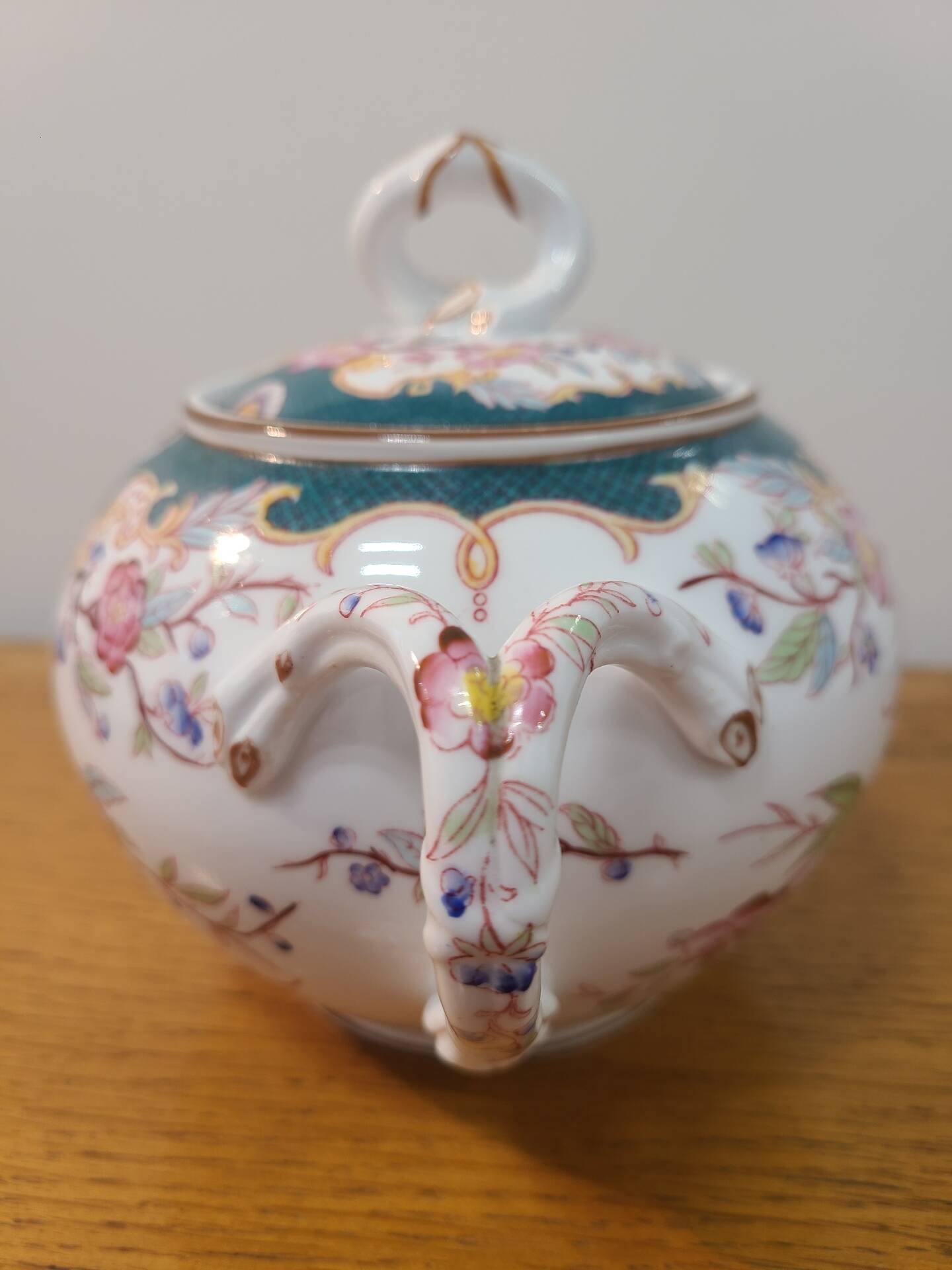 Sarreguemines porcelaine - sucrier modèle minton