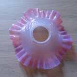 plafonnier rose vintage en verre