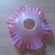 plafonnier rose vintage en verre