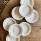 Set of 8 vintage deep plates in German porcelain.
