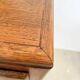 Commode vintage en chêne et poignées chrome – années 60