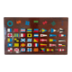 Wooden plaque international flag code