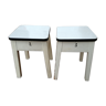 Pair of stools chest in formica