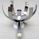 Pair of wall lamps "Fleur de lumière" Trocmé chromed aluminum, 70s