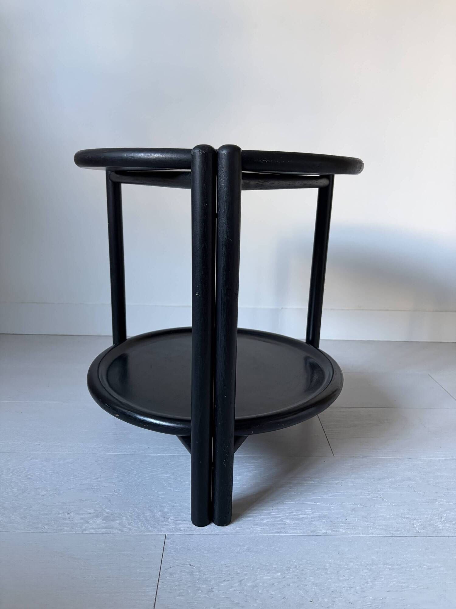 Bar cart from the 60s-70s in its factory black version, attributed to Jens Quistgaard.