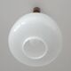 Suspension scandinave vintage / Lustre blanc de style moderne du milieu du siècle