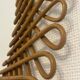 Vintage wicker art rattan mirror