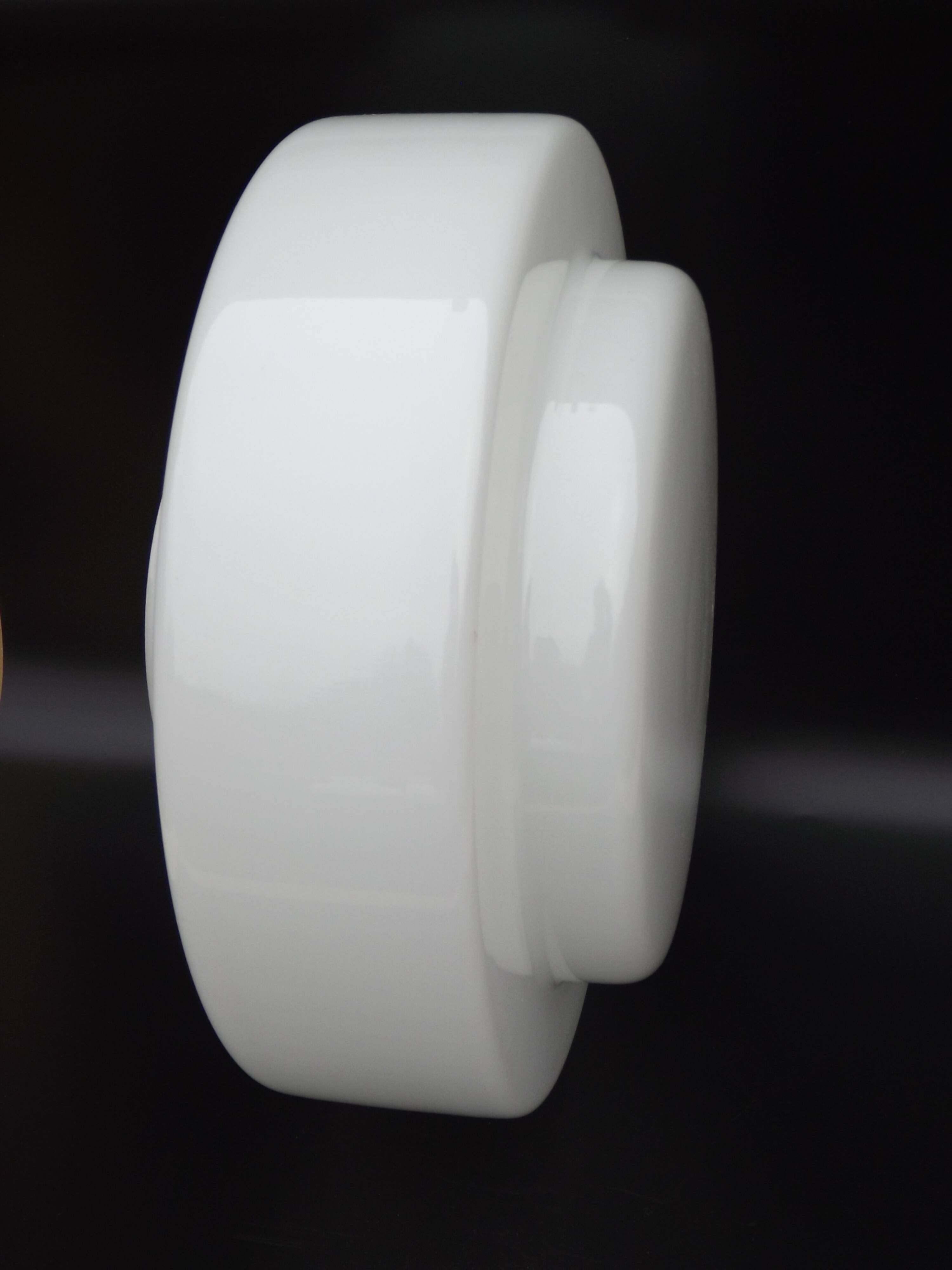 Large French Vintage Retro White Glass Pendant Ceiling Light Shade 5215