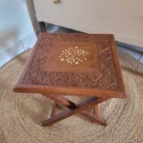 Table d'appoint marqueterie de nacre