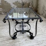 Table basse des années 80 style brutaliste