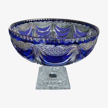 Blue Lorraine crystal cup