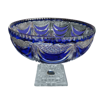 Blue Lorraine crystal cup