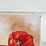 Oil on canvas flower garden
