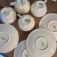 Iridescent vintage coffee service Digoin Sarreguemines