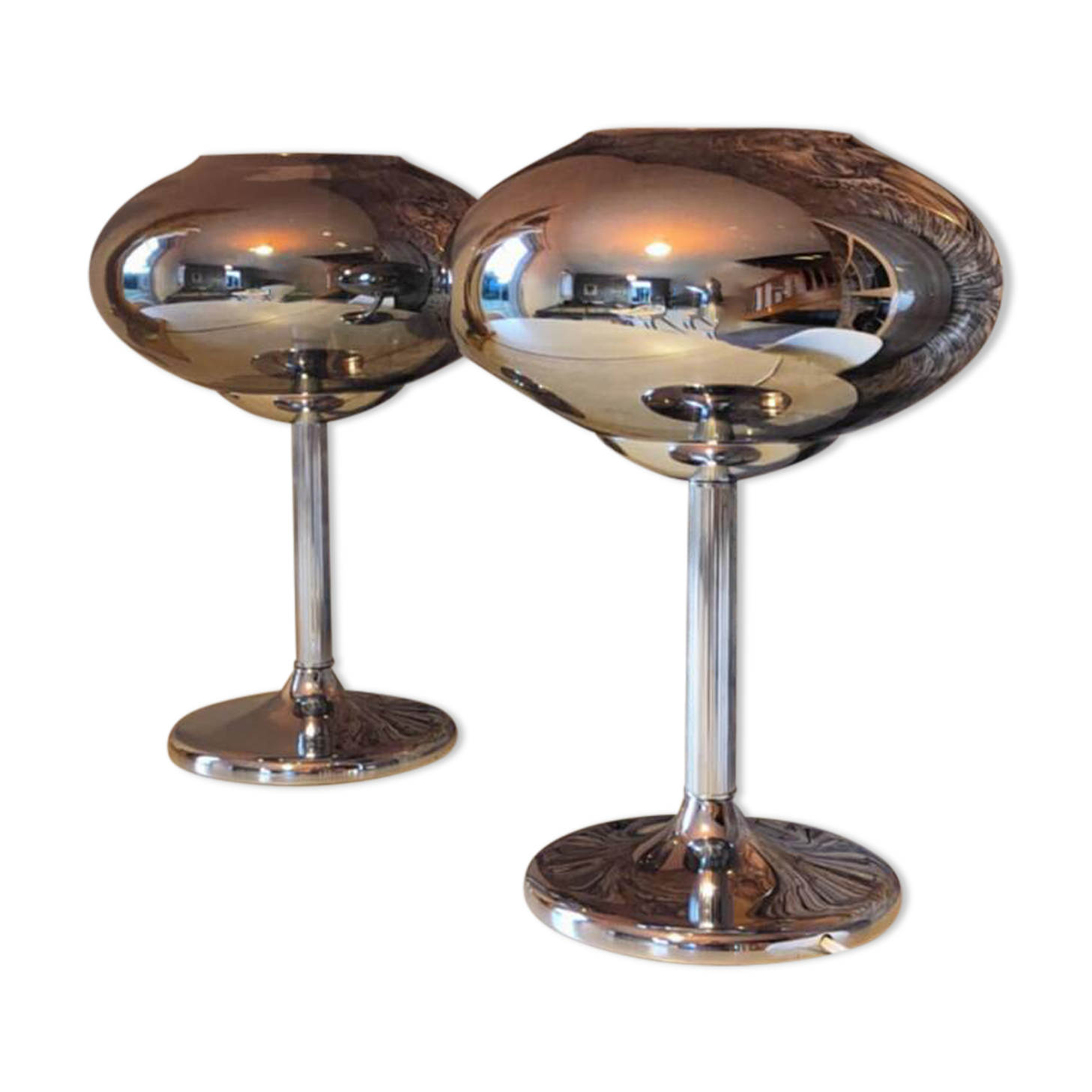 Pair of vintage lamps 1970 Italy