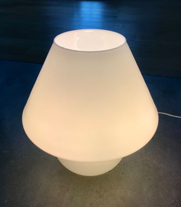 Lampe champignon en verre