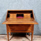 Louis XVI scriban desk in walnut and copper rushes circa 1900