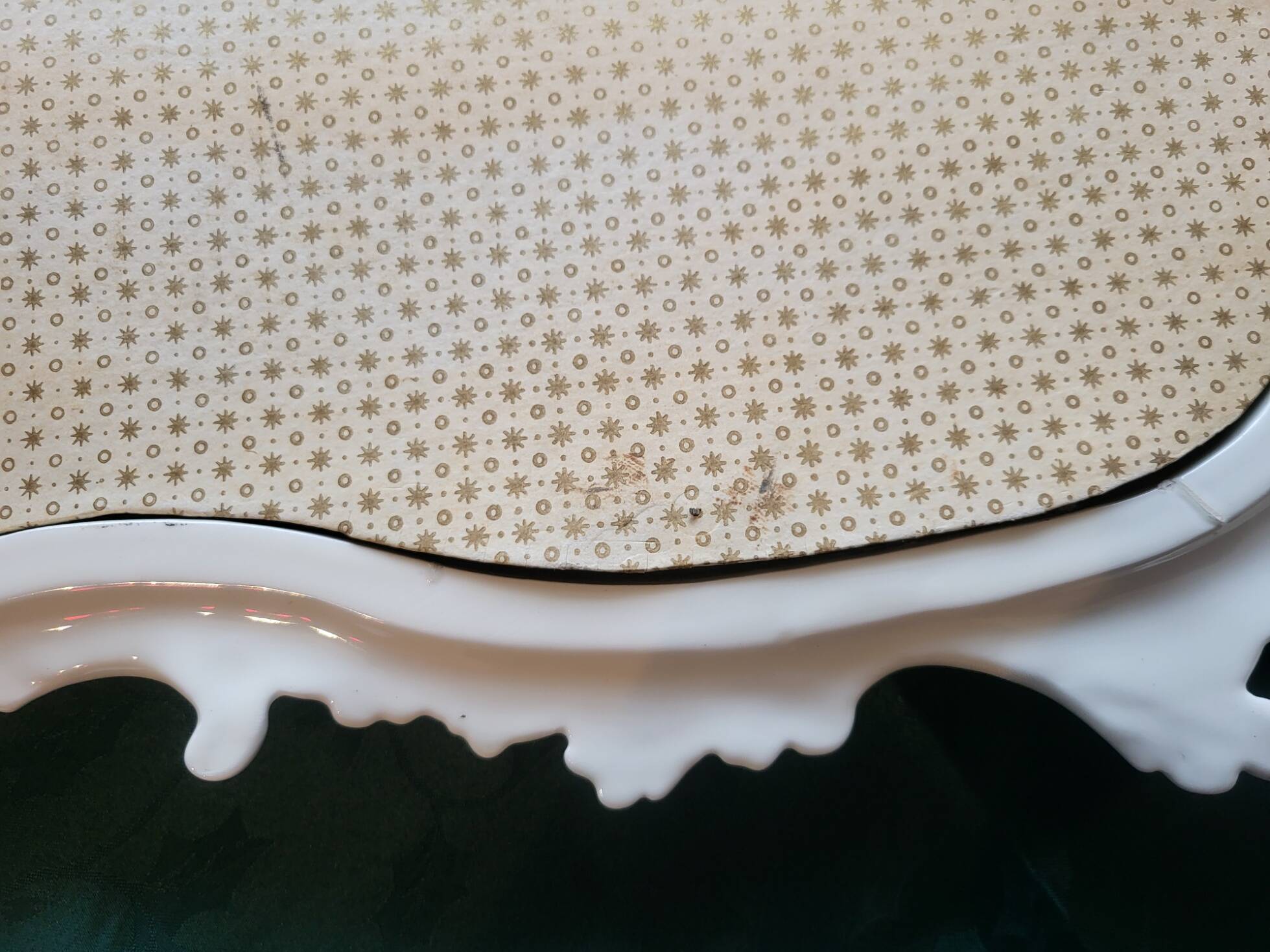 Farnesiana Mirror by Carlo Corvi in ceramic Italy 1950