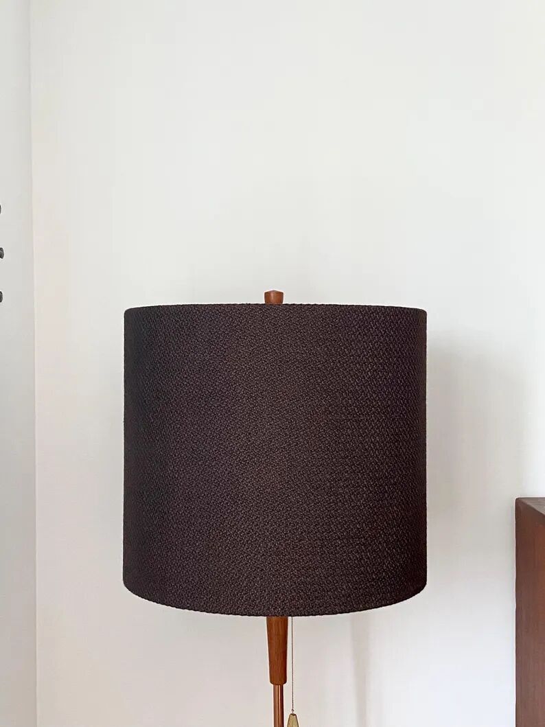 Danish floor lamp in teak and brass by Fog & Mørup 1960s