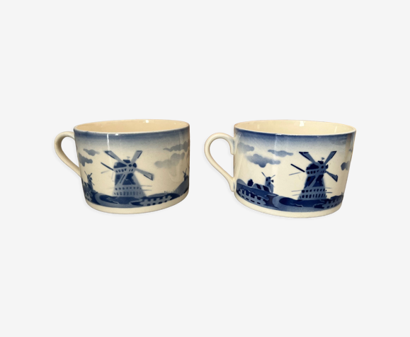 Tasses « Hollande » faïence de Badonviller