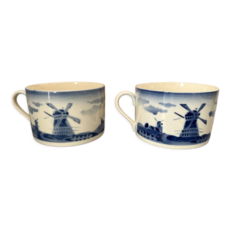 Cups "Holland" earthenware of Badonviller