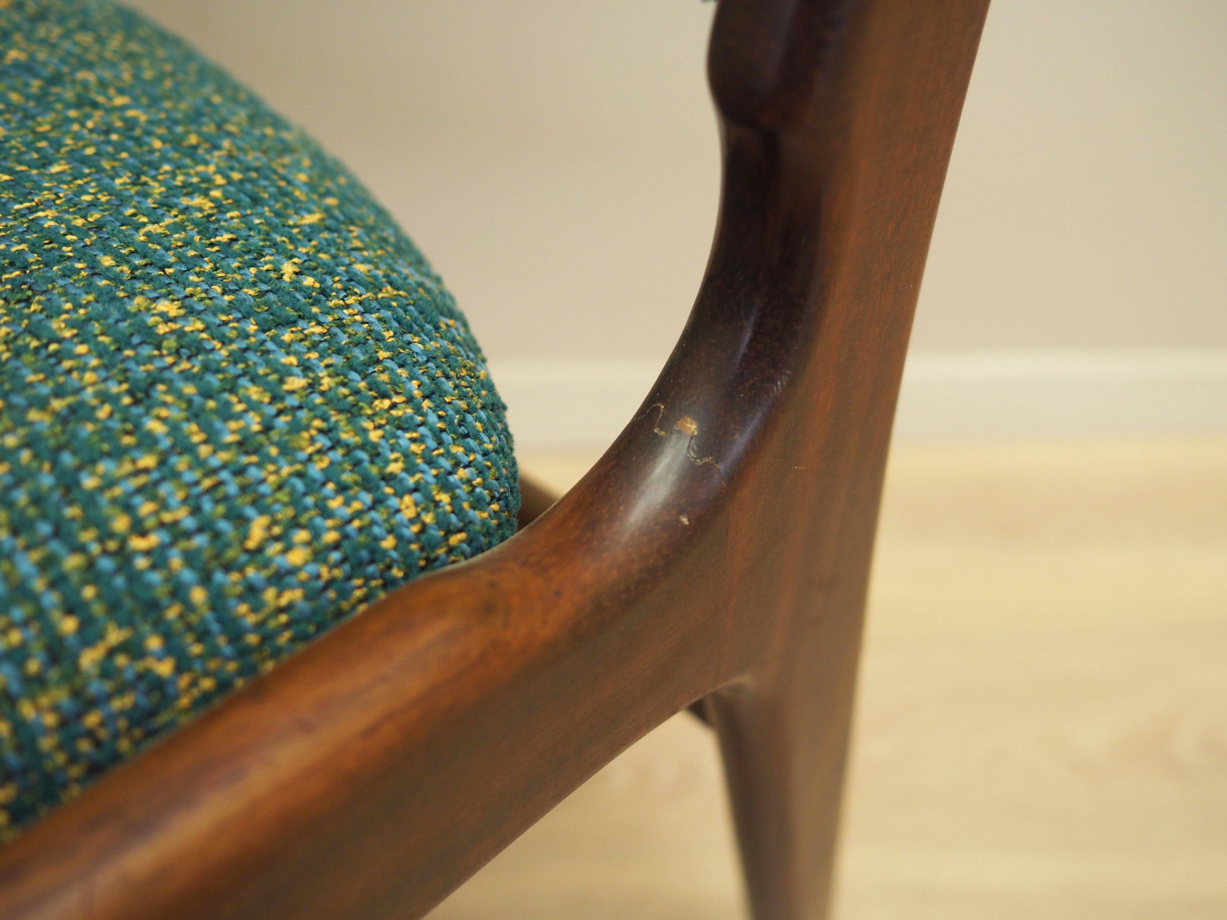 Set of six mahogany chairs, Danish design, 1970s, designer: Henning Kjærnul