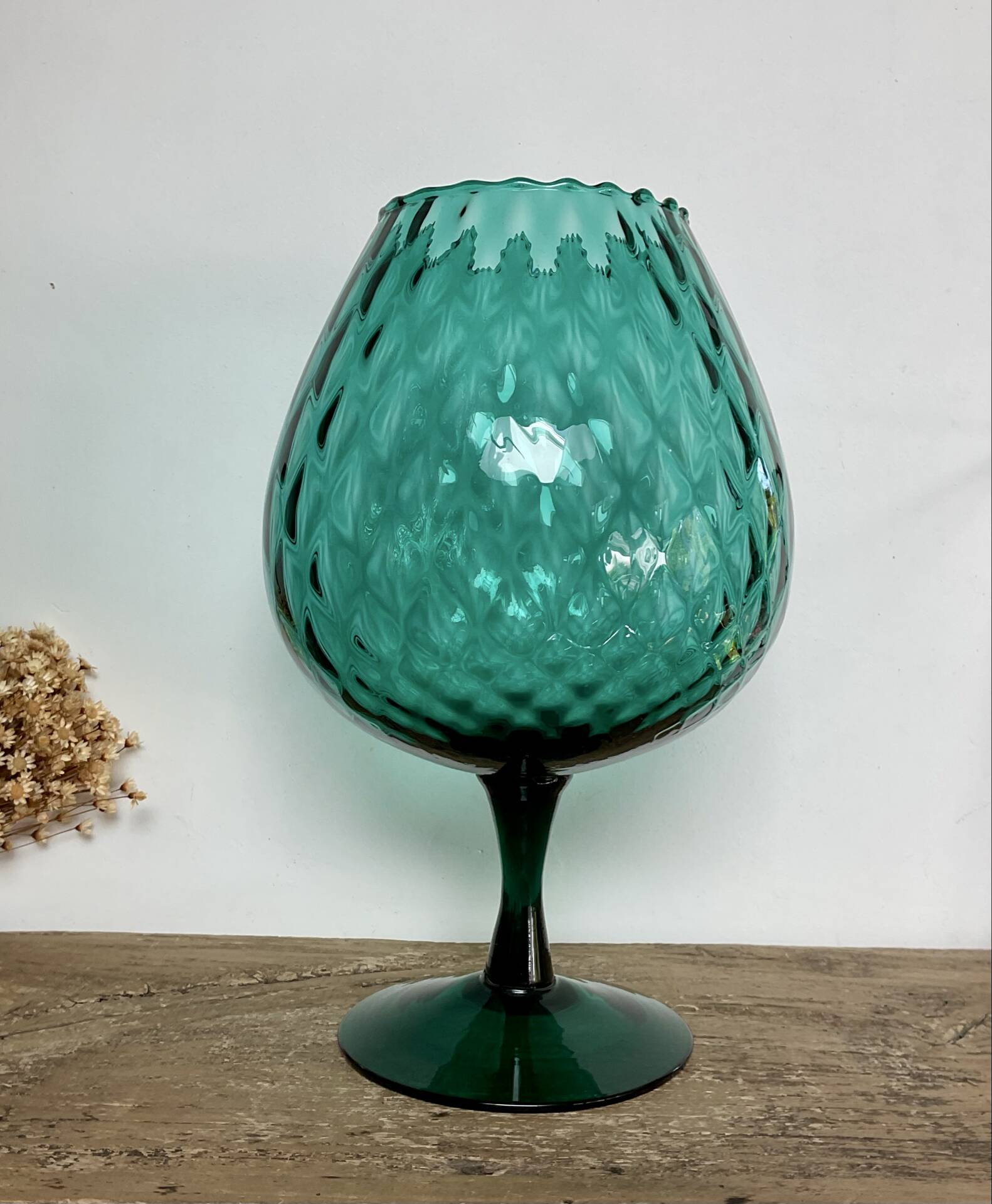 Emerald green Empoli vase