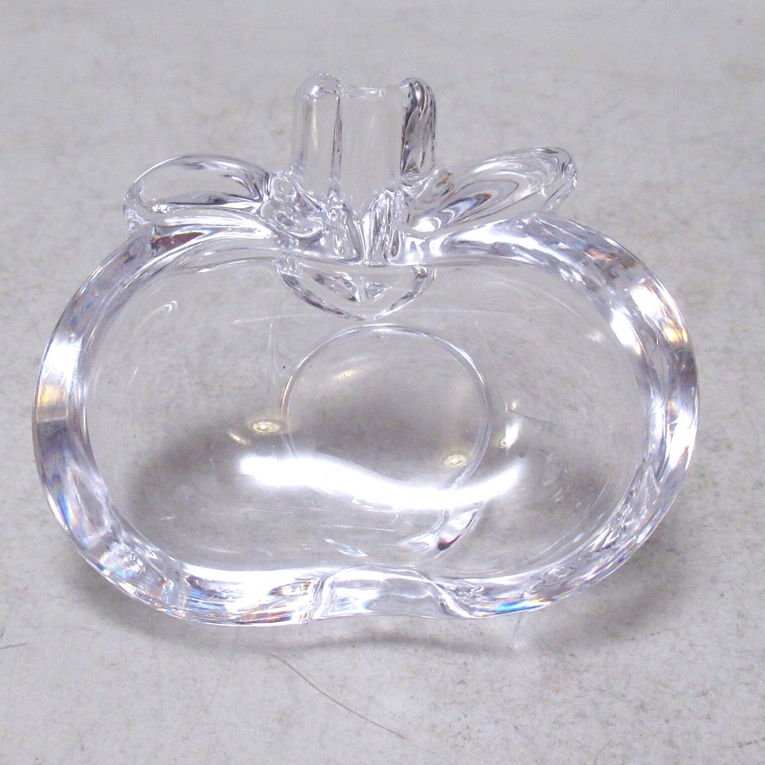 Cendrier pomme en cristal années 70