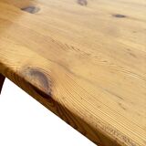 Vintage dining table pinewood 1960 minimalist dining table