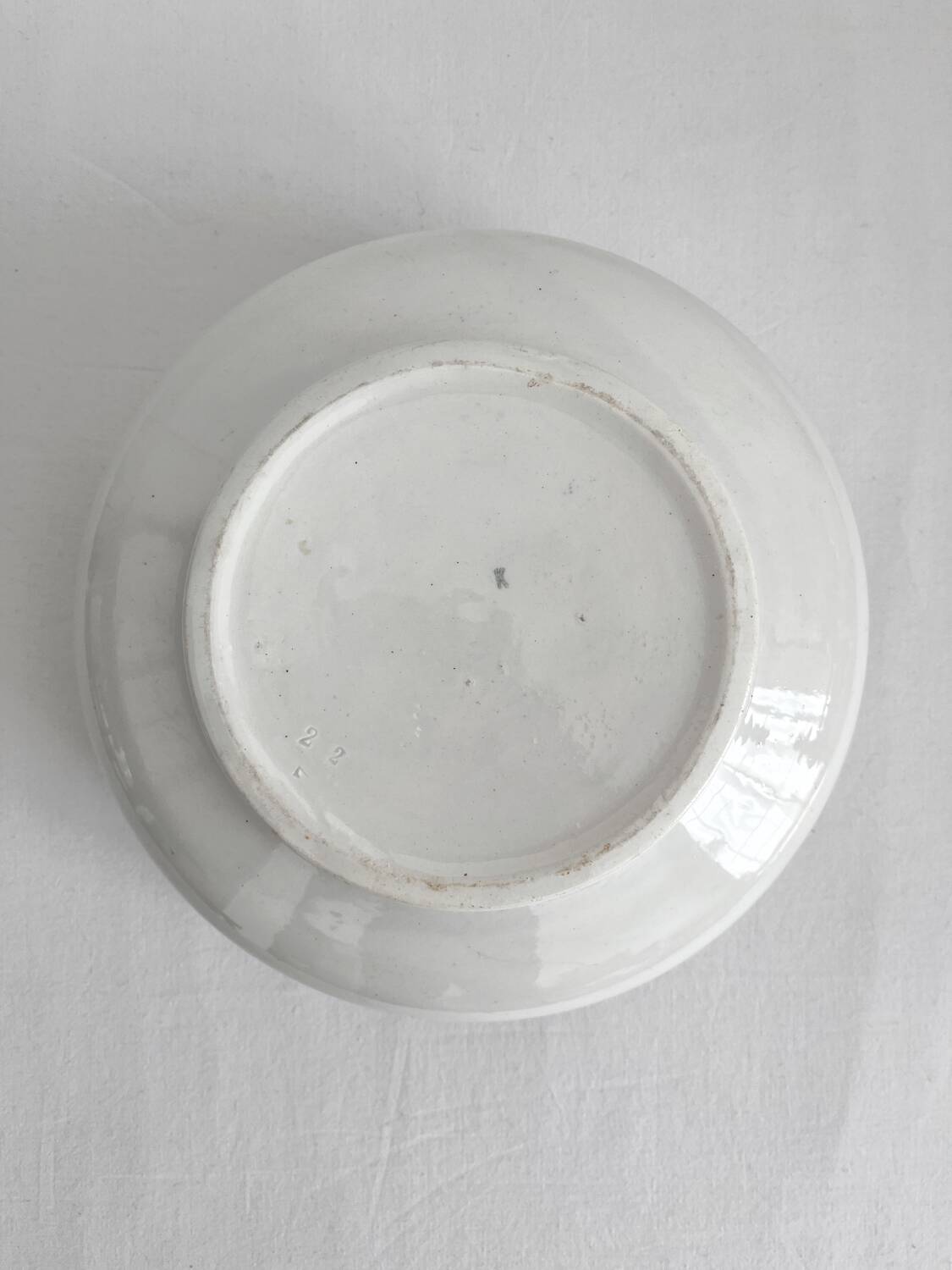 Antique ironware salad bowl “Lucy” Saint Amand