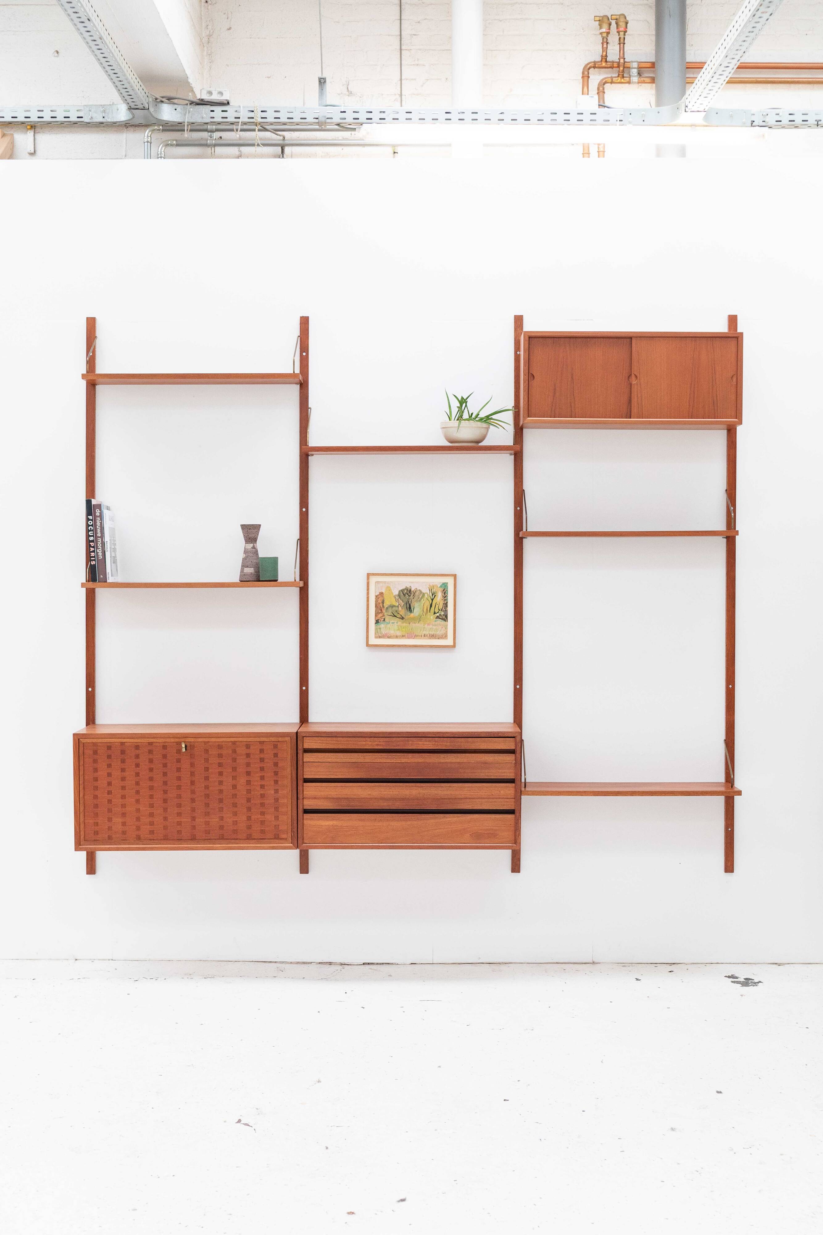 3-bay Cado wall unit by Poul Cadovius