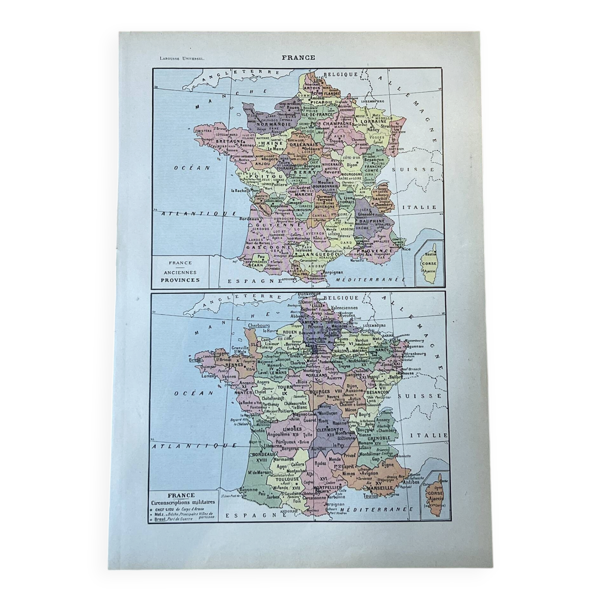 Map of France - 20x29cm