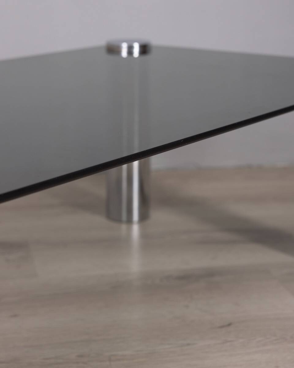 Vintage 1970s coffee table designed by marco zanuso for zanotta