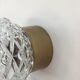 Molded glass wall lamp