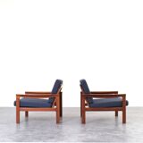 Mid-Century Danish Teak Lounge Chairs by Arne Vodder for Komfort, 1960s, Se