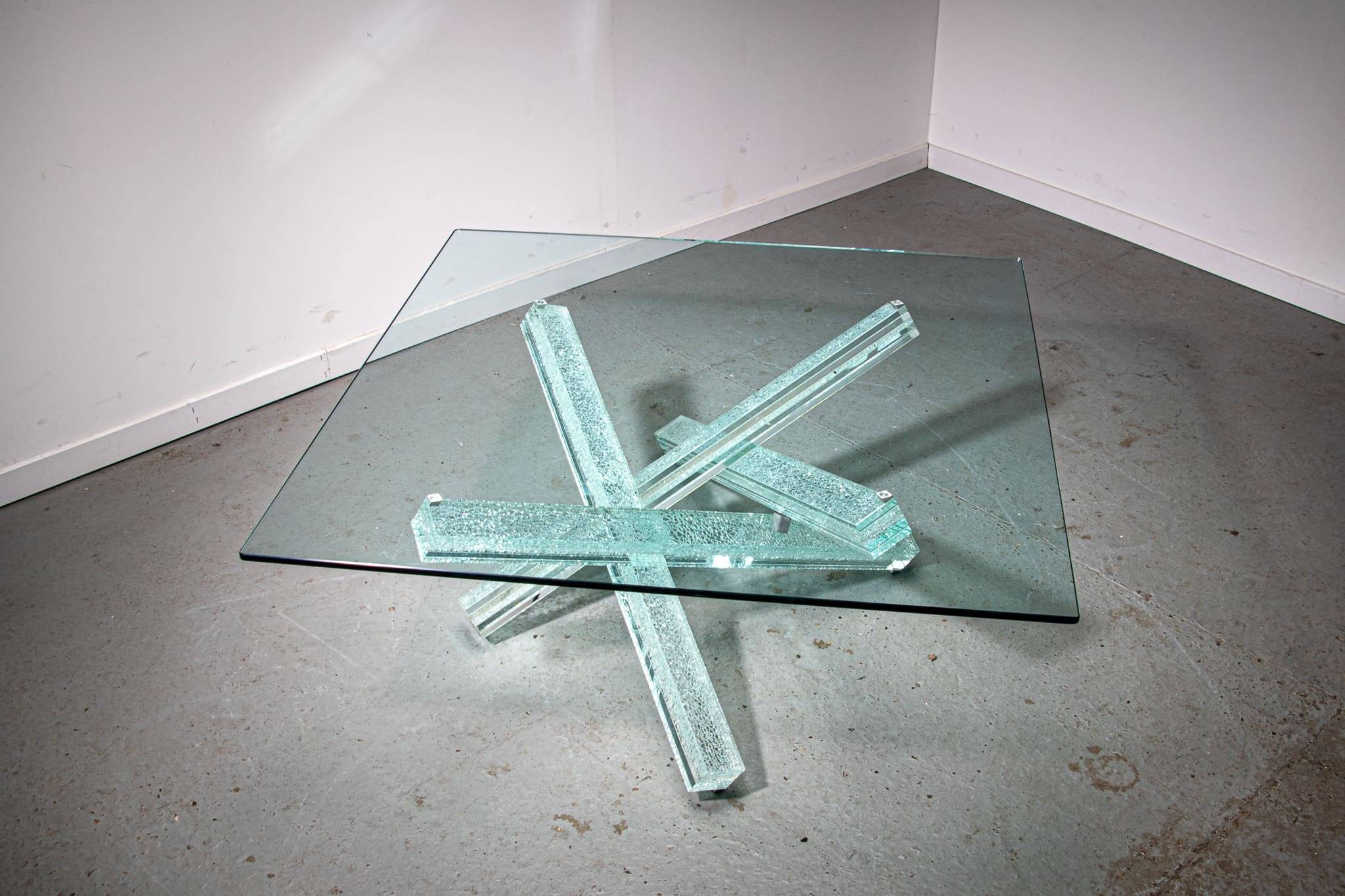 Table basse Mikado conçue par Maurice Barilone pour Roche Bobois