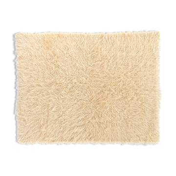 Pure merino wool rug shaggy handmade 166 x 191 cm
