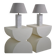 Pair of marble lamps by Maison Barbier 1960
