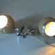 Pair wall lamp eyes ball vintage design 70 years