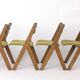 Ensemble de 4 chaises de salle à manger vintage allemandes des années 1970, attribuées à Casala, en hêtre.